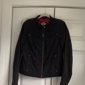 Official Harley Davidson, cotton riding jacket in excellent condition